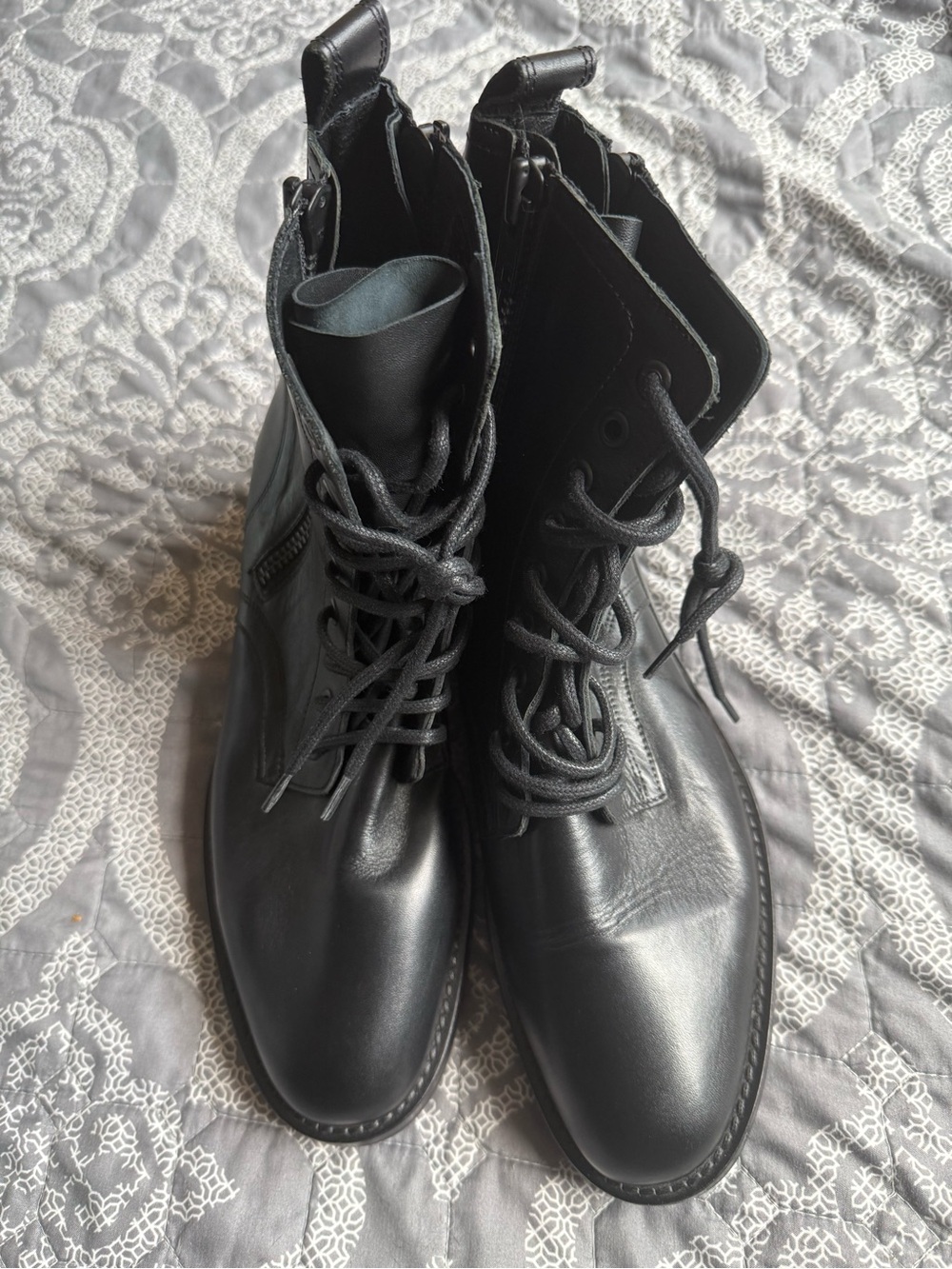 The Kooples Legend Black Calf Leather Moto Boots NWOB Sz Fr 42/US 8 Ret $385 - Picture 5 of 9